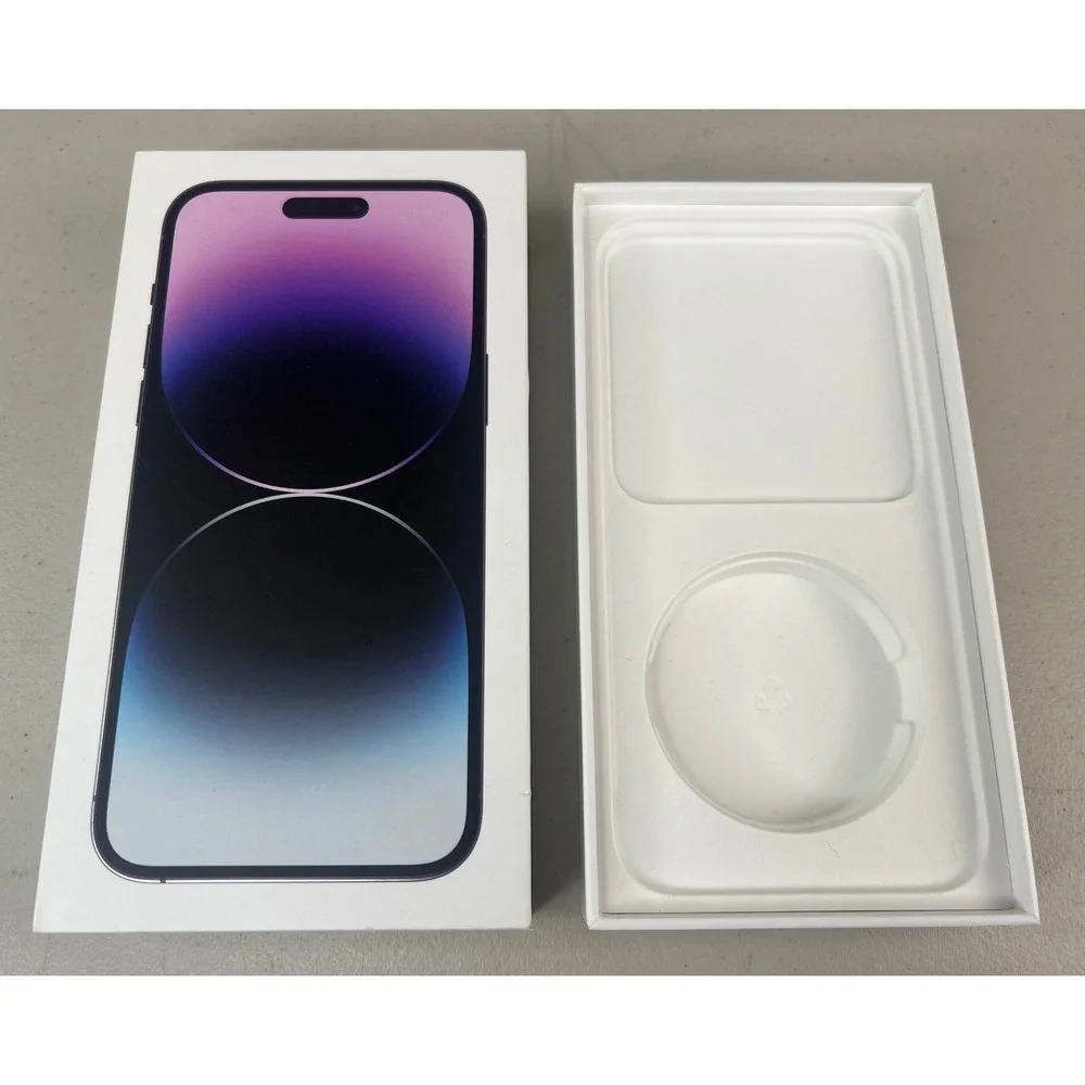 Apple iPhone 14 Pro Max Box Deep Purple 512GB MQ913LL/A Original Packaging EMPTY